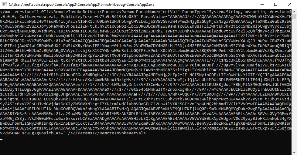 Serialized Output