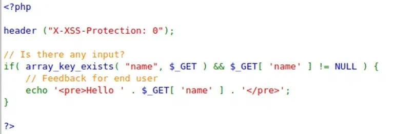 Second rXSS example
