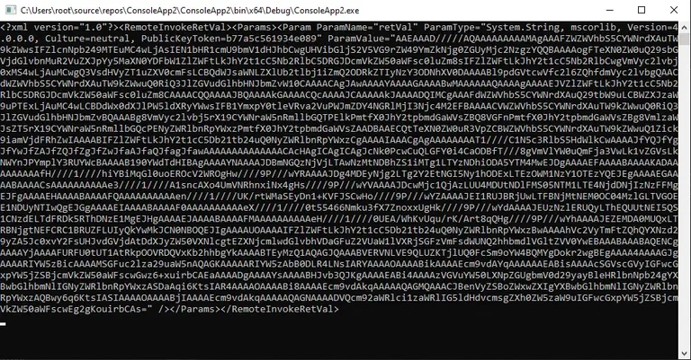 Serialized Output