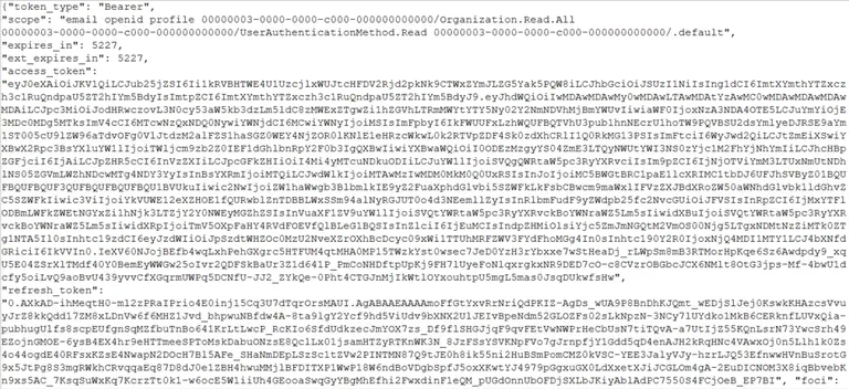 First Device Code Phishing Token Picture