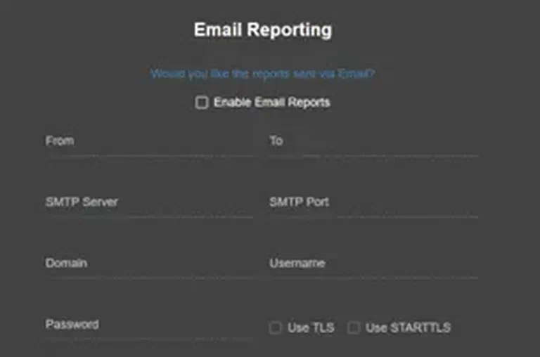 email reporting