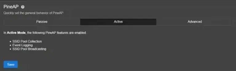 Pine AP active mode